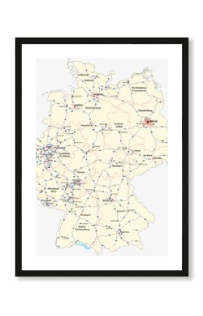 motorway map germany