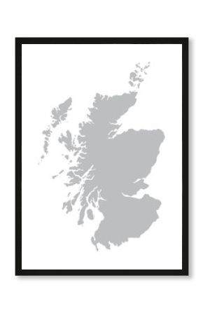 szara mapa Szkocji