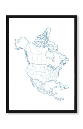 North America map