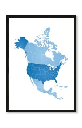 Map of North America