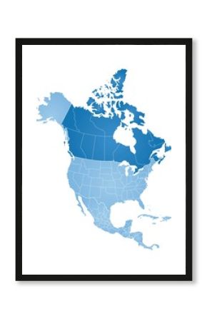 Map of North America