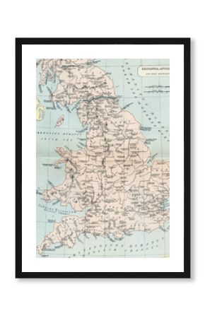 Vintage Map of Great Britain - Early 1800 Antique Maps of the World