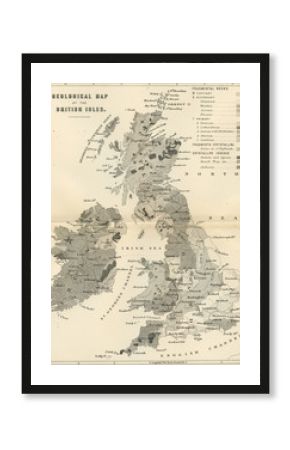 Vintage Map of Great Britain - Early 1800 Antique Maps of the World