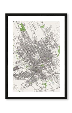 map of the city of Riyadh, Saudi Arabia