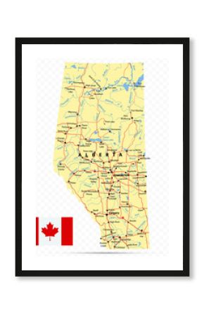 Province of Alberta Map