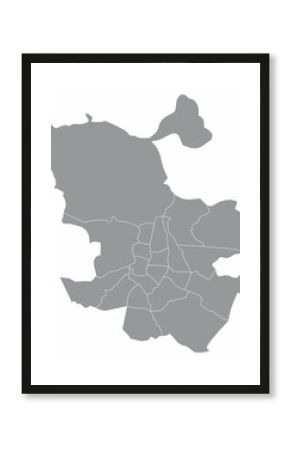 Madrid city administrative map