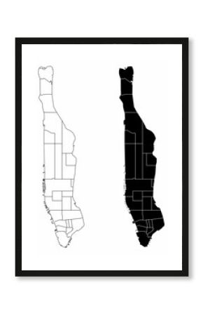 Manhattan administrative maps