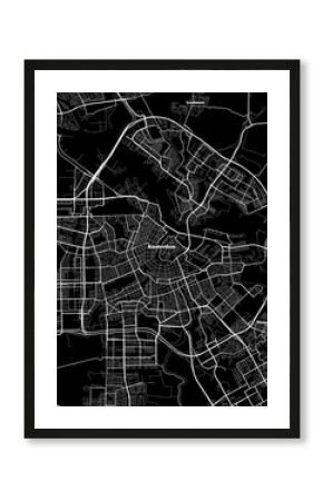 Amsterdam Netherlands Map, Detailed Dark Map of Amsterdam Netherlands