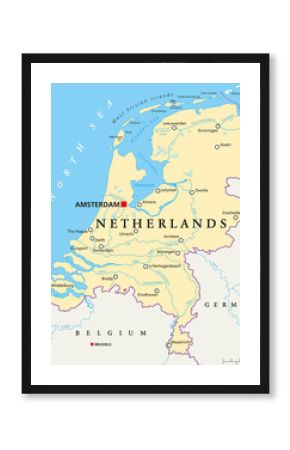 Netherlands Political Map