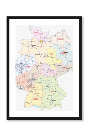 motorway map germany