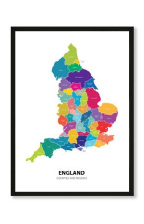 England Map with Regions