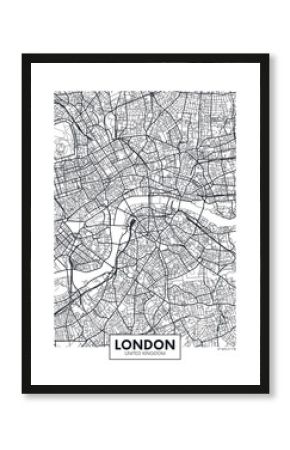 Vector poster map city London