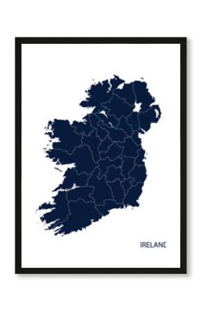 Map of Ireland.