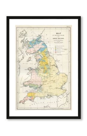 Vintage Map of Great Britain - Early 1800 Antique Maps of the World