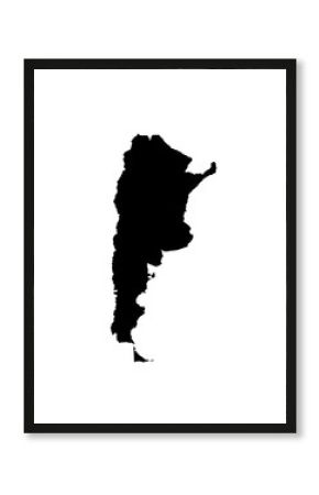 map of Argentina. Vector illustration