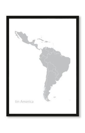 Map of Latin America.