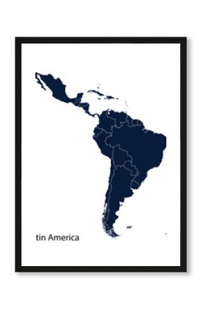 Map of Latin America.