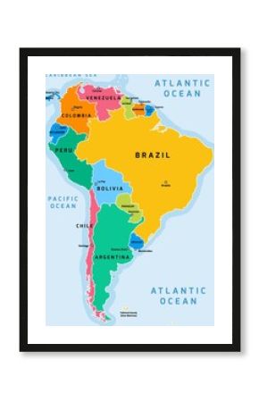 South America map