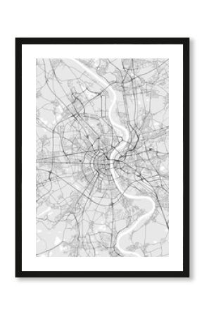 map of the city of Cologne, Germany
