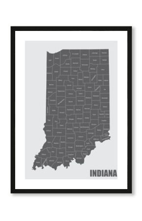 Map of Indiana