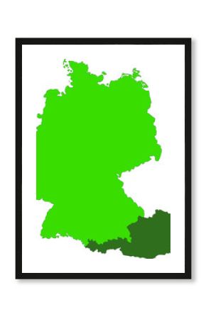 map of austria and germany