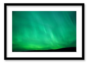 green sky glow - aurora borealis