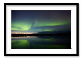 Aurora Borealis Over a Lake