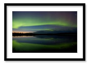 Aurora Borealis Over a Lake