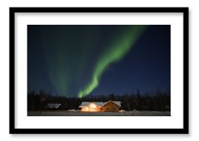 Aurora Borealis in alaskan night
