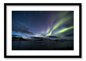 Northern lights on the Arctic sky