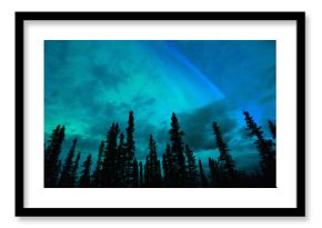 Góry Wrangell zorza polarna Zorza polarna Alaska Noc