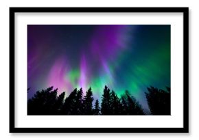 Colorful northern lights