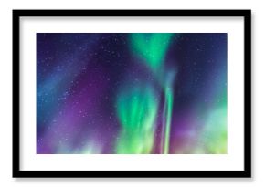 Aurora Borealis on a starry sky