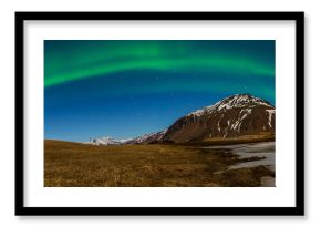 northern light over the Icelandic sky
