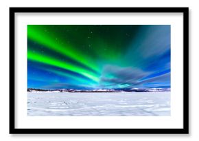 Intense display of Northern Lights Aurora borealis