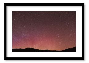 Aurora Borealis - Northern Lights on a spring night.