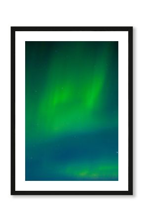 Night sky with dancing Aurora borealis