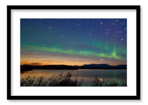 Shooting star meteor Aurora borealis Northern lights