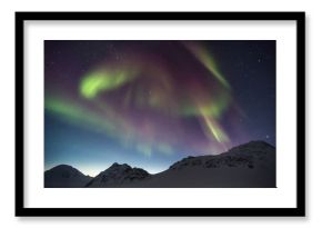 Northern Lights over the Arctic ARchipelago of Svalbard