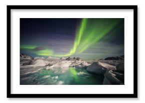 Unusual Arctic winter landscape - Spitsbergen, Svalbard