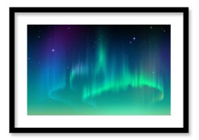 Zorzy Borealis tło, północnych świateł ilustracja