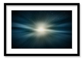 우주 에서의 태양 폭발과 빛