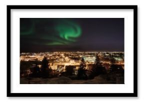 Aurora over Reykjavik