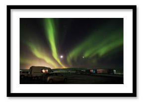 Aurora Borealis in Pingvellir National Park, South Iceland