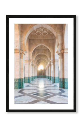 Hassan II Mosque is a mosque in Casablanca, Morocco. It is the largest mosque in Africa and the 3rd largest in the world. Its minaret is the world's second highest minaret at 210m Construction details