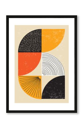 Minimal 20s geometric design poster