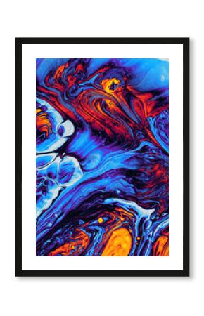 Abstract acrylic pouring