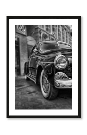 Classic car study 1941 black and white