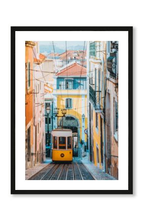 Elevador da Bica, Lizbona, Portugalia, Europa