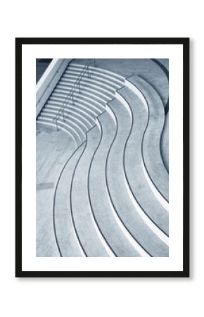 Stairway of modern architecture. Building abstract background